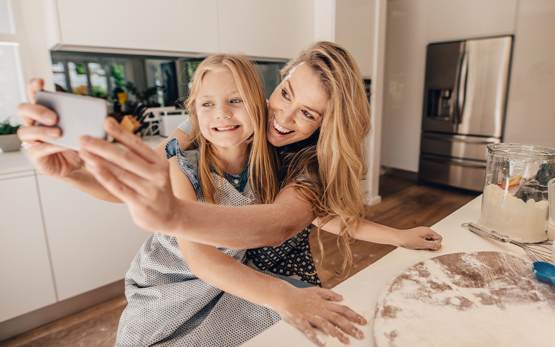 Foto dei figli sui social