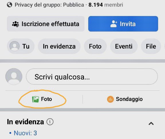 Pubblicare nei gruppi Facebook 